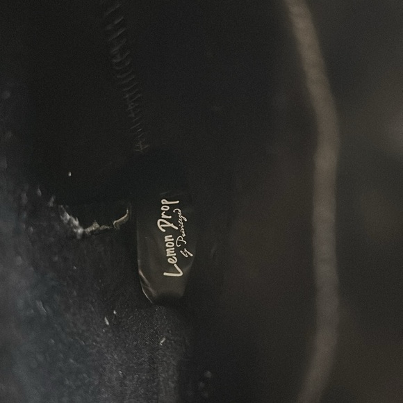 NWOT Lemon Drop black sparkle cowboy boots - Picture 5 of 16